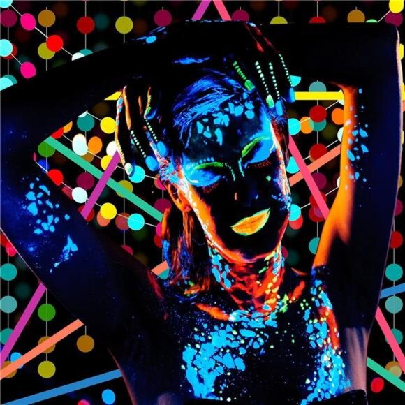 32 Pcs Glow in The Dark Party Supplies Halloween Neon Party Favors with - Picture 3 of 7